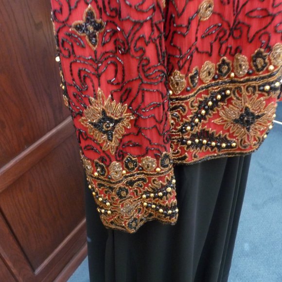 Papell Boutique Beaded Evening Jacket - Picture 7 of 10